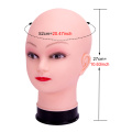 Maniquí de cosmetología cabeza de muñeca calva para hacer pelucas
